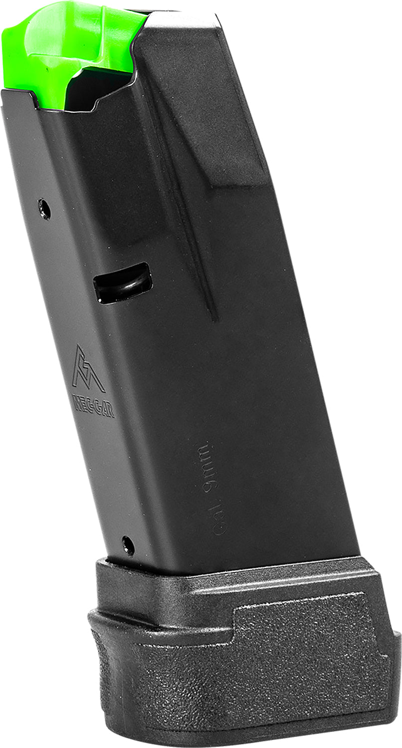Mec-Gar MGHC1202A 14rd 9mm Magazine for Springfield Hellcat Black Steel