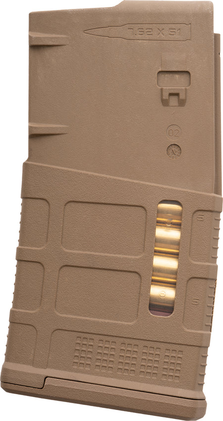 Magpul MAG1429MCT PMAG GEN M3 20-Round .308/7.62x51mm Magazine for AR-10/M110/SR25 Flat Dark Earth