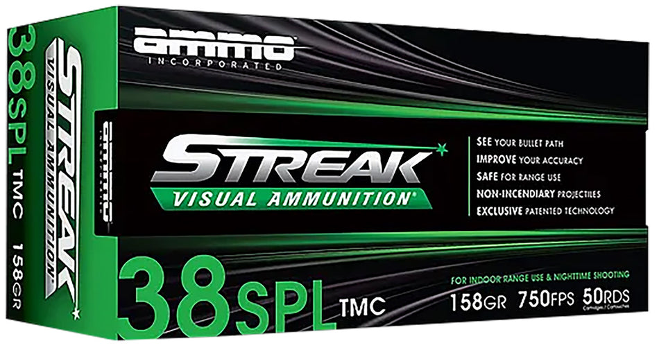 Ammo Inc Green Streak .38 Special 158 gr TMC ammo
