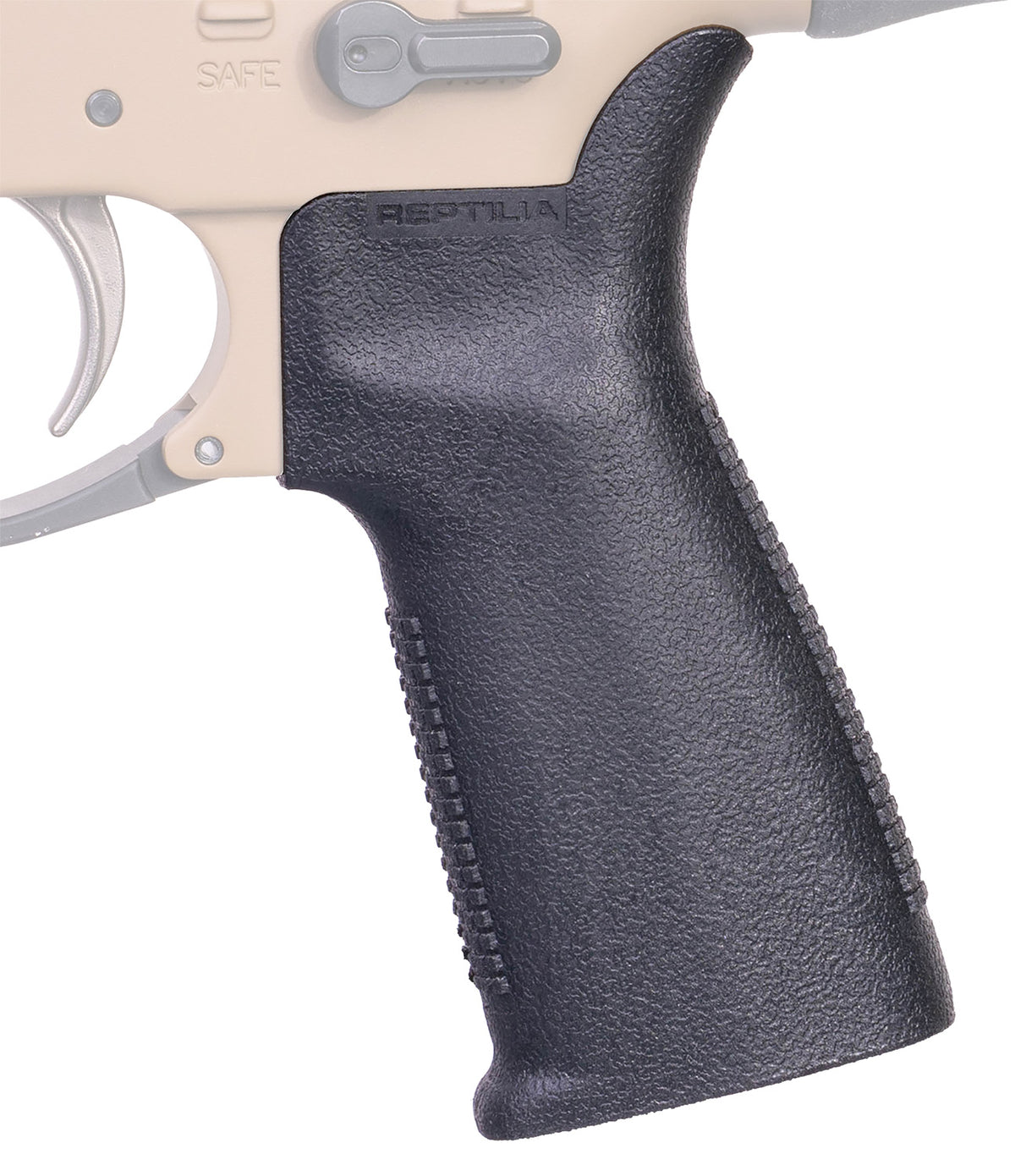 Reptilia LLC 100133 CQG-L Pistol Grip Black Nylon for AR15 AR10 SR25 MCX FN SCAR