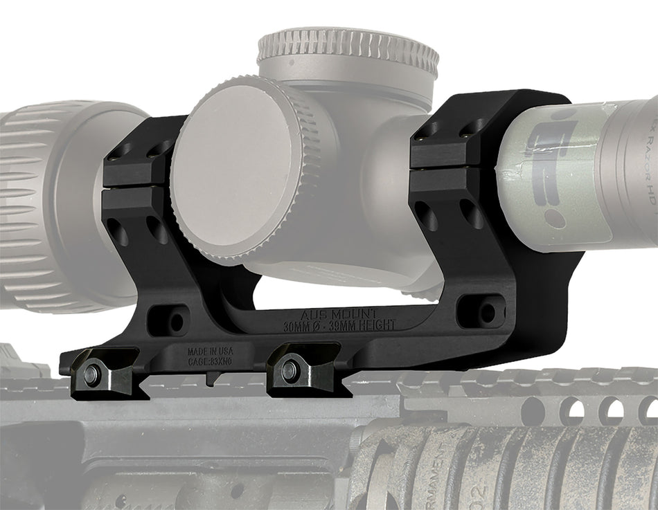 Reptilia 100116 AUS Optic Mount Black 30mm Tube Picatinny Rail