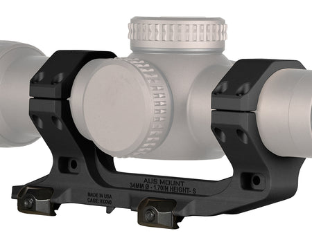 Reptilia 100240 AUS Optic Mount Black 34mm 1.70" Bore Height Picatinny Rail