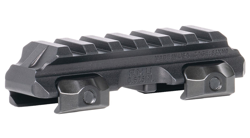 Reptilia RMU Mount 6 Slot Black 7075-T6 Aluminum Picatinny Optic Riser