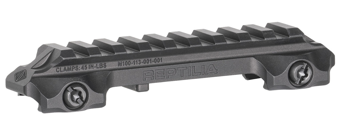 Reptilia RMU Mount 9 Slot Black 7075-T6 Aluminum Picatinny Optic Riser