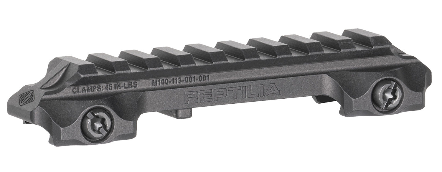 Reptilia RMU Mount 9 Slot Black 7075-T6 Aluminum Picatinny Optic Riser