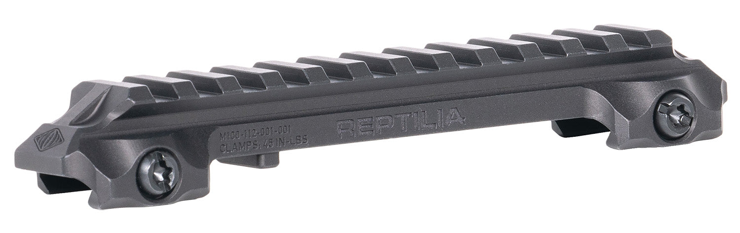 Reptilia RMU Mount 12 Slot Black 7075-T6 Aluminum Picatinny Optic Riser