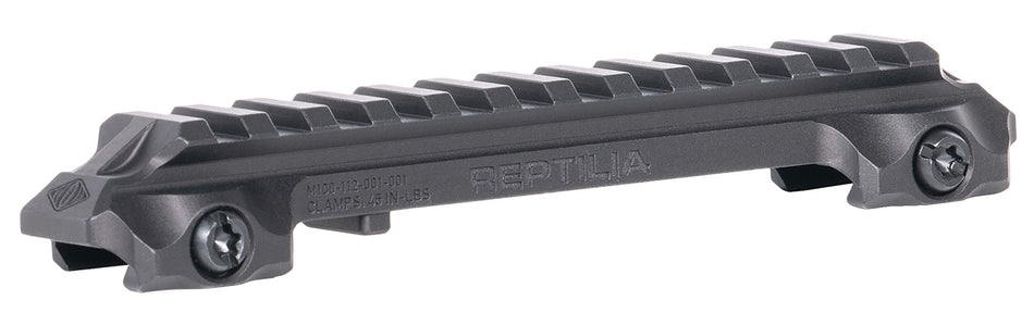Reptilia RMU Mount 12 Slot Black 7075-T6 Aluminum Picatinny Optic Riser