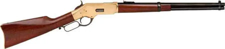 CIMARRON 1866 YELLOWBOY 45LC 19" W/ SADDLE RING BRS RECVR BLUED BBL