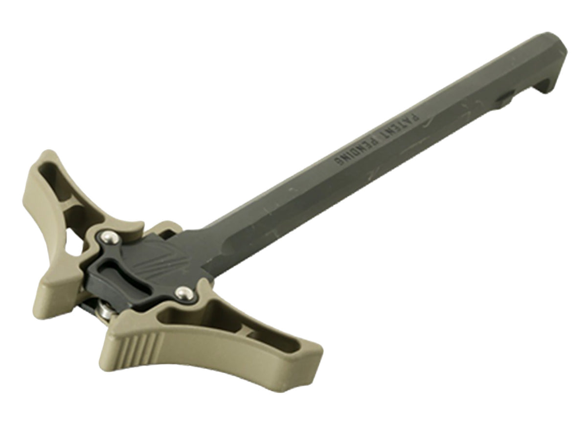 Timber Creek Outdoors Enforcer AR-10 Ambidextrous Charging Handle Flat Dark Earth Billet Aluminum