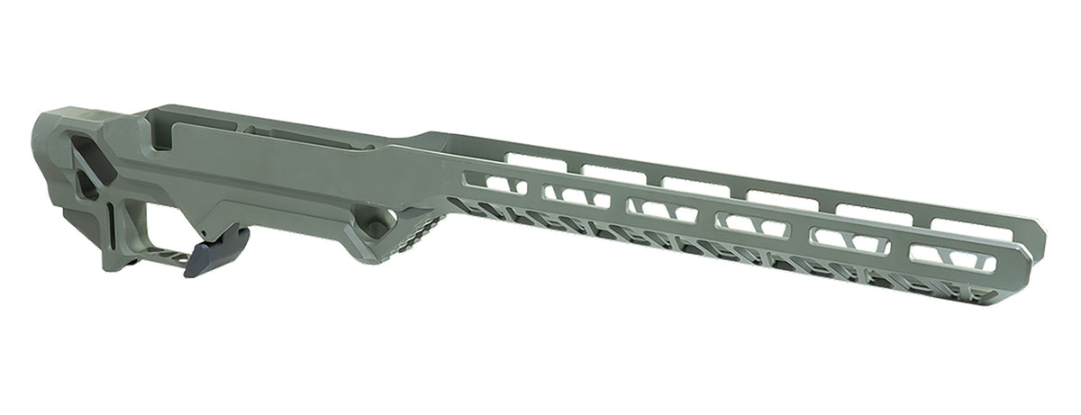 Timber Creek Outdoors Enforcer Rifle Chassis OD Green Aluminum SA Rem700 Right Hand