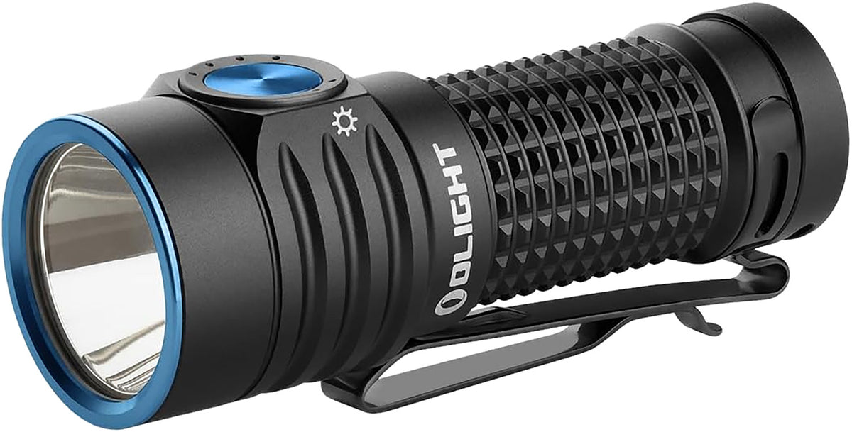 Olight Baton Turbo Black White LED Flashlight 1,000 Lumens 510 Meter Beam Distance