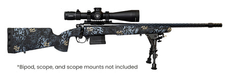 Horizon Firearms RF017S122214T19 Vandal Prime 6.5 PRC 22" Black Spiral Fluted Threaded Barrel, Drilled & Tapped Receiver, Textured Iota EKO Carbon Fiber Stock