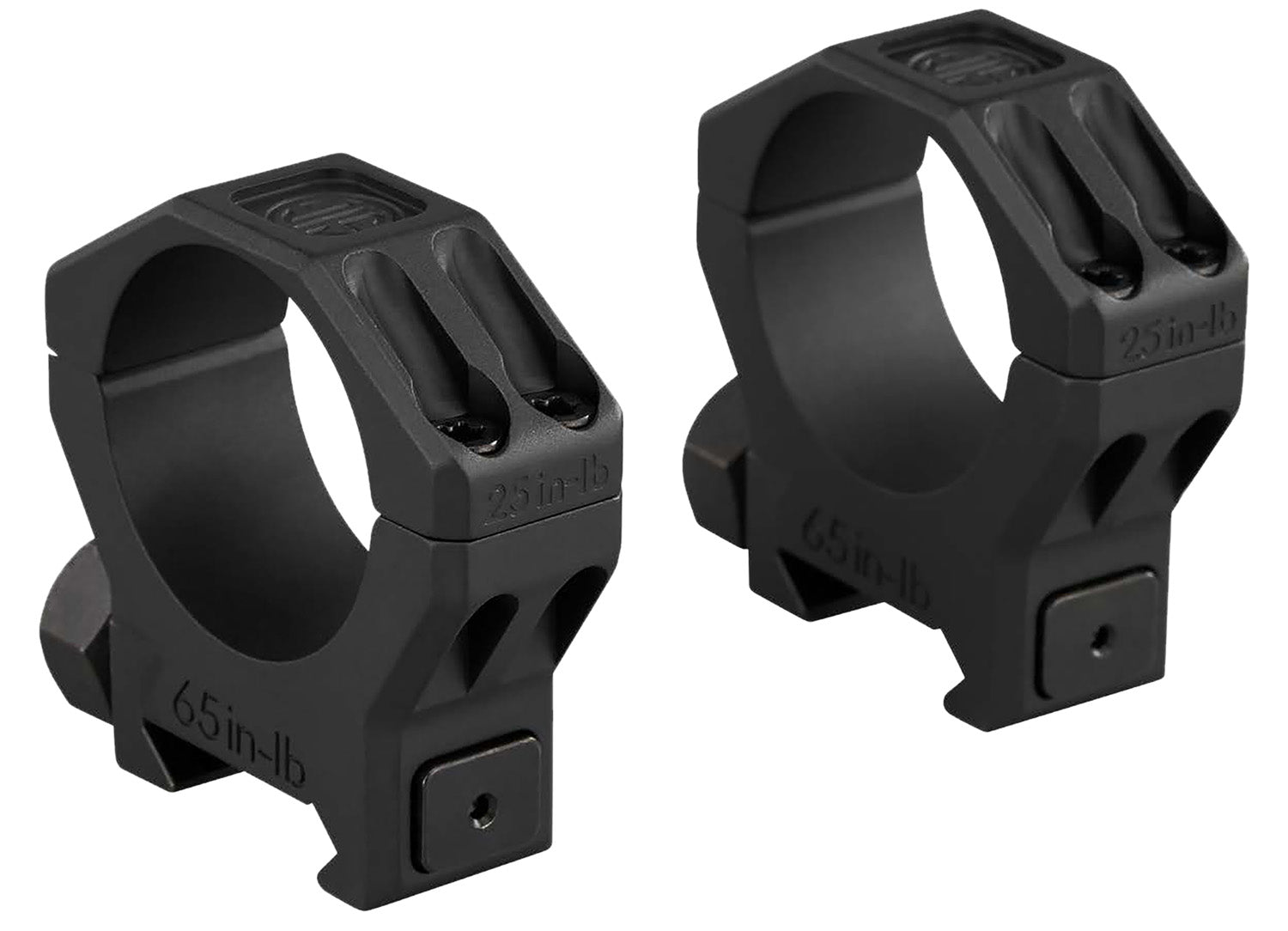 Sig Sauer SOA63001 Alpha 6 Scope Ring Set 30mm Tube Low Black Stainless Steel