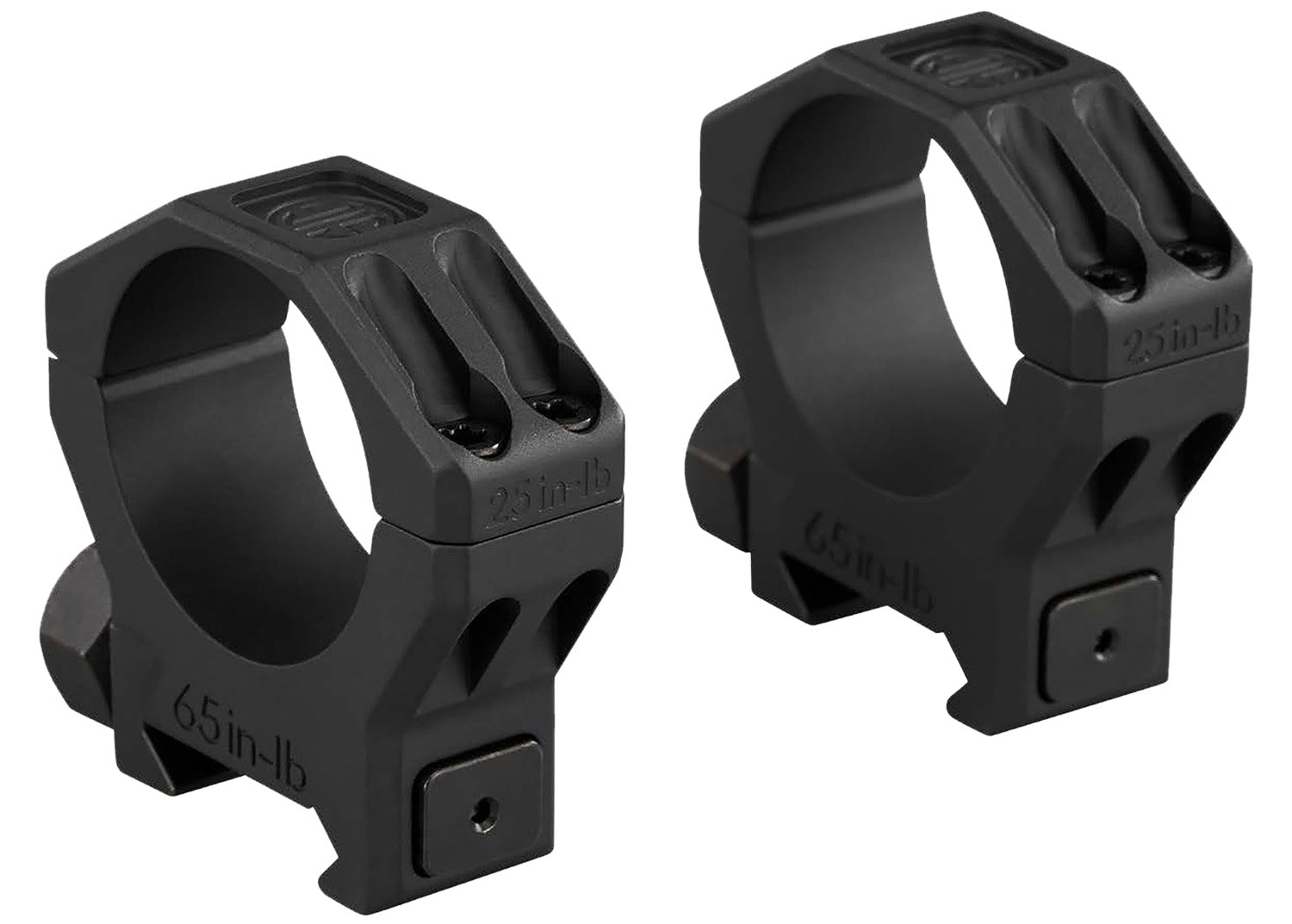 Sig Sauer SOA63002 Alpha 6 Scope Ring Set 30mm Tube Medium Black Stainless Steel
