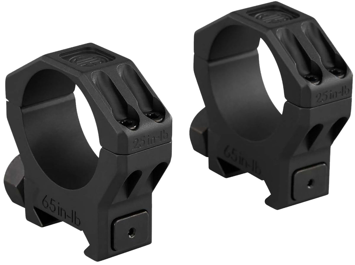 Sig Sauer SOA63003 Alpha 6 Scope Ring Set 30mm Tube High Black Stainless Steel