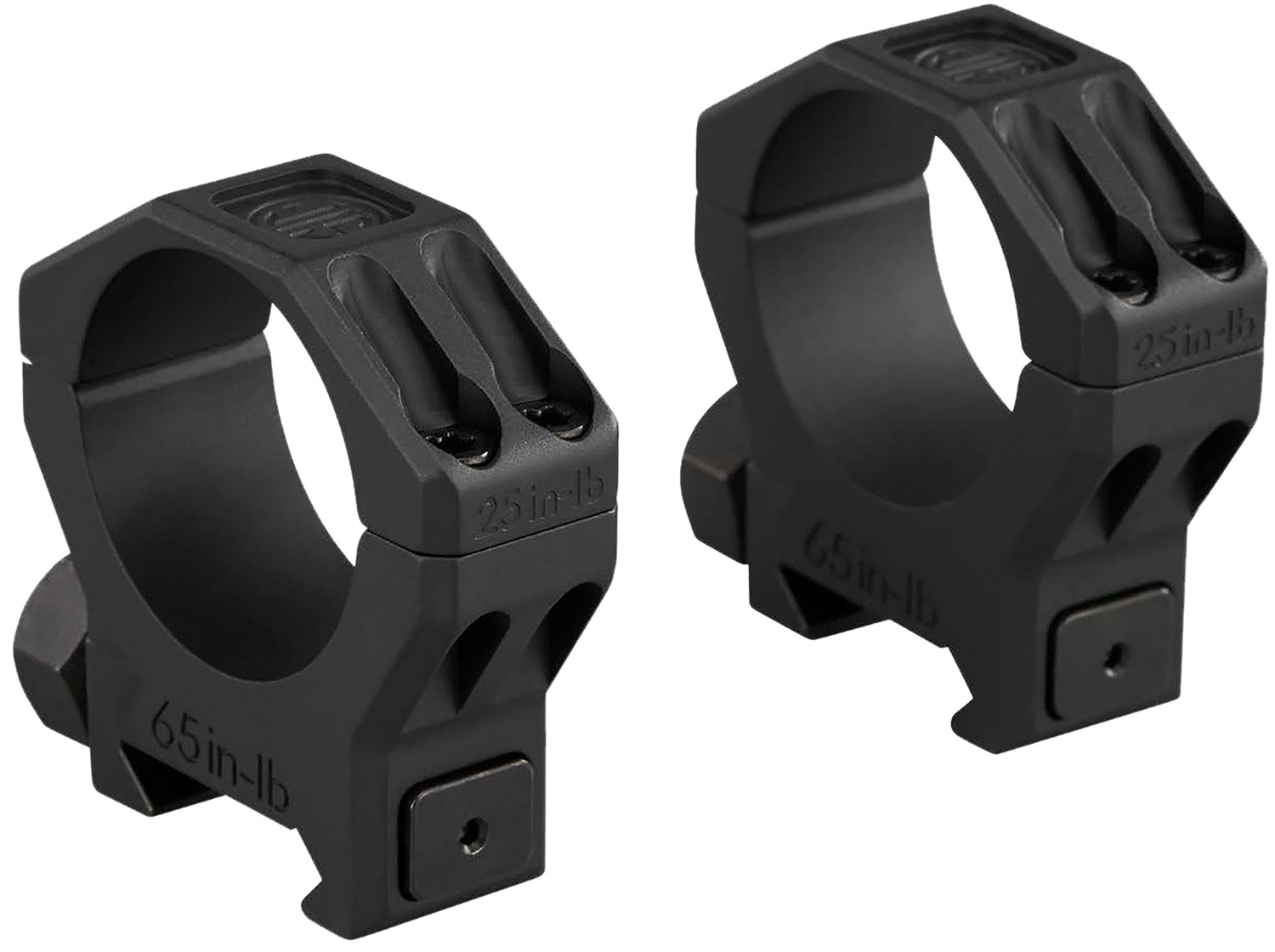 Sig Sauer SOA63003 Alpha 6 Scope Ring Set 30mm Tube High Black Stainless Steel