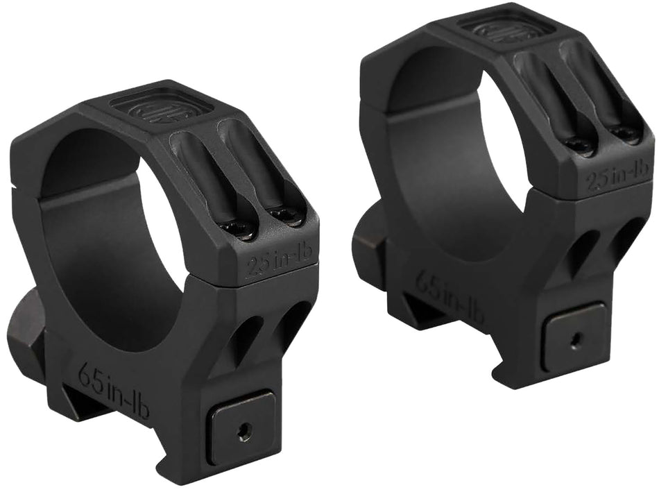 Sig Sauer SOA63003 Alpha 6 Scope Ring Set 30mm Tube High Black Stainless Steel