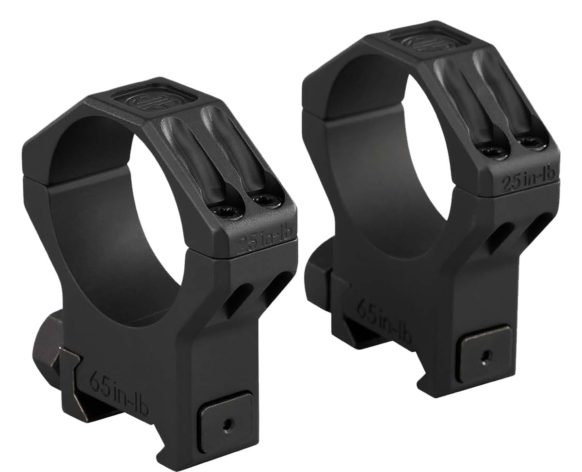 Sig Sauer SOA64002 Alpha 6 Scope Ring Set 34mm Tube Medium Black Stainless Steel
