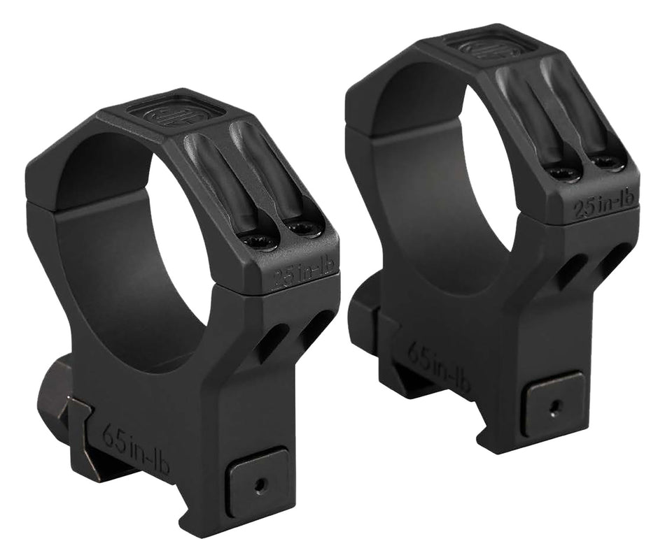 Sig Sauer SOA64002 Alpha 6 Scope Ring Set 34mm Tube Medium Black Stainless Steel