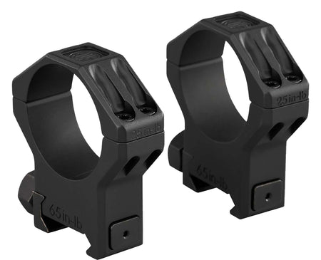 Sig Sauer SOA64004 Alpha 6 Scope Ring Set 34mm Tube Extra High Black Stainless Steel