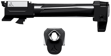 Radian Weapons R0859 Ramjet & Afterburner Combo 9mm for Glock 43X, Black Stainless Steel