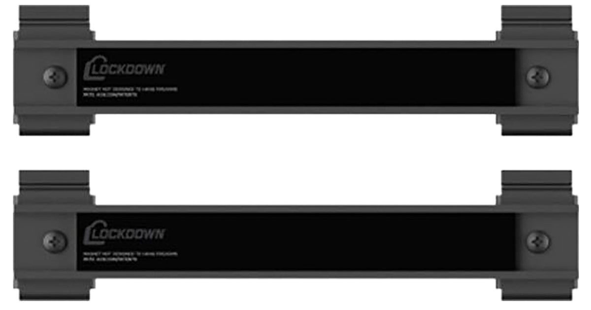 Lockdown SecureWall Magnetic Tool Hanger Black 8" Steel 2 Pack