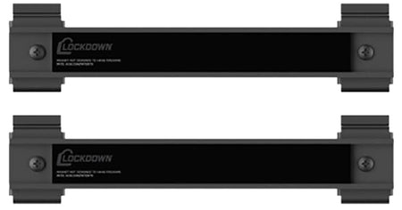 Lockdown SecureWall Magnetic Tool Hanger Black 8" Steel 2 Pack