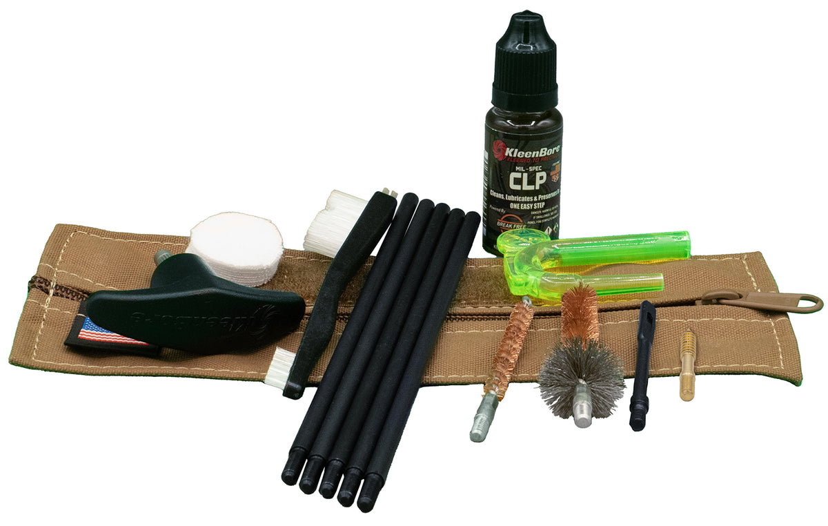 KleenBore KBMLE5.56 Compact Military/LE Tactical Rifle Cleaning Kit 5.56mm