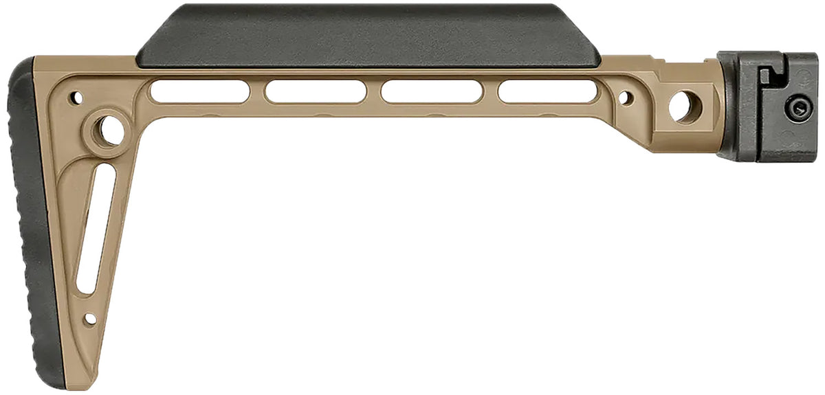 Midwest Industries MIMINSFFDE Minimalistic Side Folding Stock Flat Dark Earth 6061 Aluminum