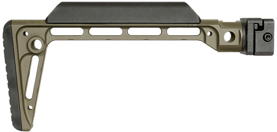 Midwest Industries MIMINSFODG Minimalistic Side Folding Stock OD Green 6061 Aluminum