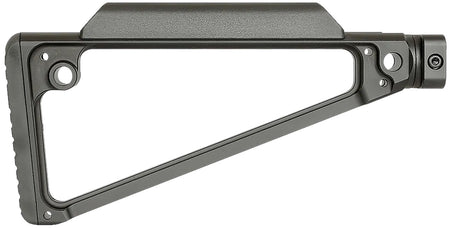 Midwest Industries MITRIF Triangle Fixed Stock Black 6061 Aluminum with QD Sling Attachments