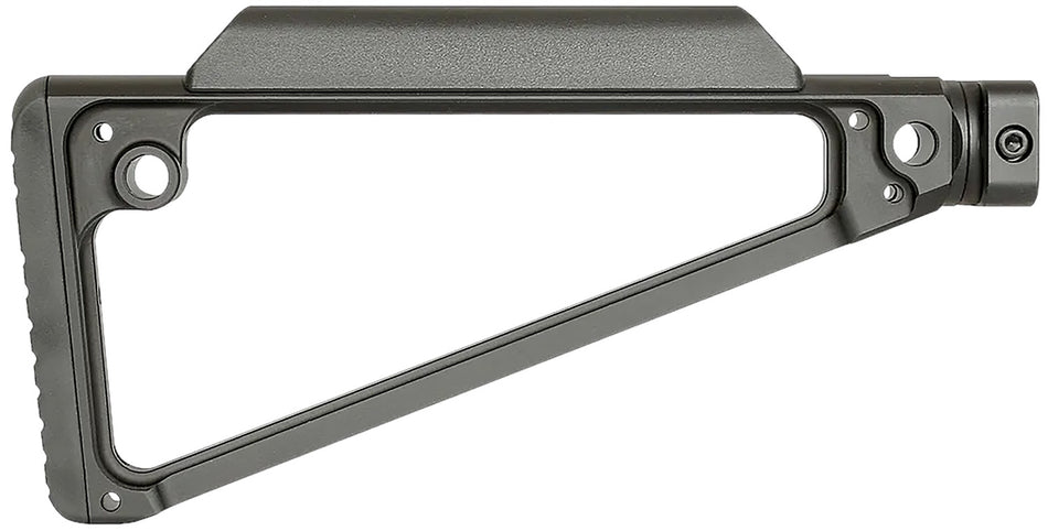 Midwest Industries MITRIF Triangle Fixed Stock Black 6061 Aluminum with QD Sling Attachments