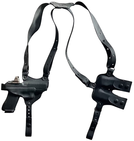 1791 Gunleather Optic Ready Shoulder Holster Horizontal Black Fits Glock 17 Right Hand