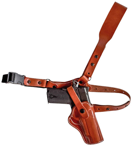 1791 Gunleather PFC1CBRR Chest Holster Brown Fits 1911 Right Hand