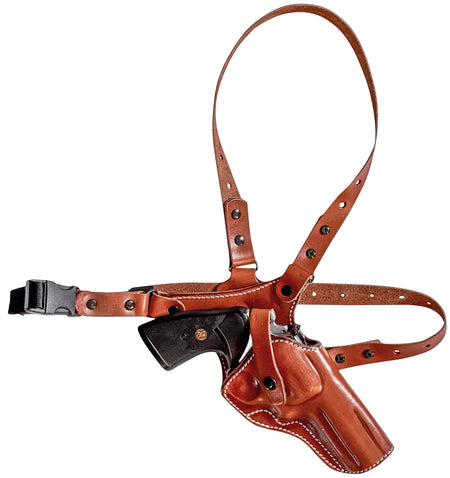 1791 Gunleather PFCRV2CBRR Pathfinder Chest Holster Classic Brown Right Hand Fits S&W Model 10 / Ruger GP100