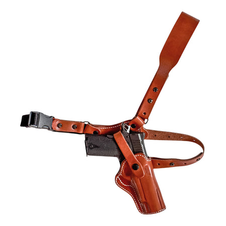 1791 Gunleather PFC1BRWR Optic Ready Chest Holster Brown Fits 1911 Right Hand