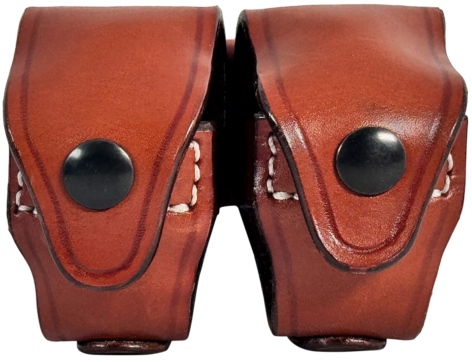 1791 Gunleather Revolver Speed Loader Double Carrier Brown Steerhide Leather Compatible w/ 5/6 Shot J/K Frame