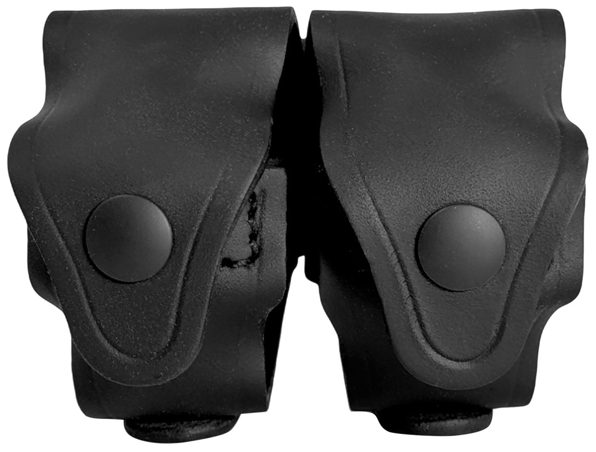 1791 Gunleather Revolver Speed Loader Double Carrier Black Steerhide Leather Compatible w/ 5/6 Shot J/K Frame
