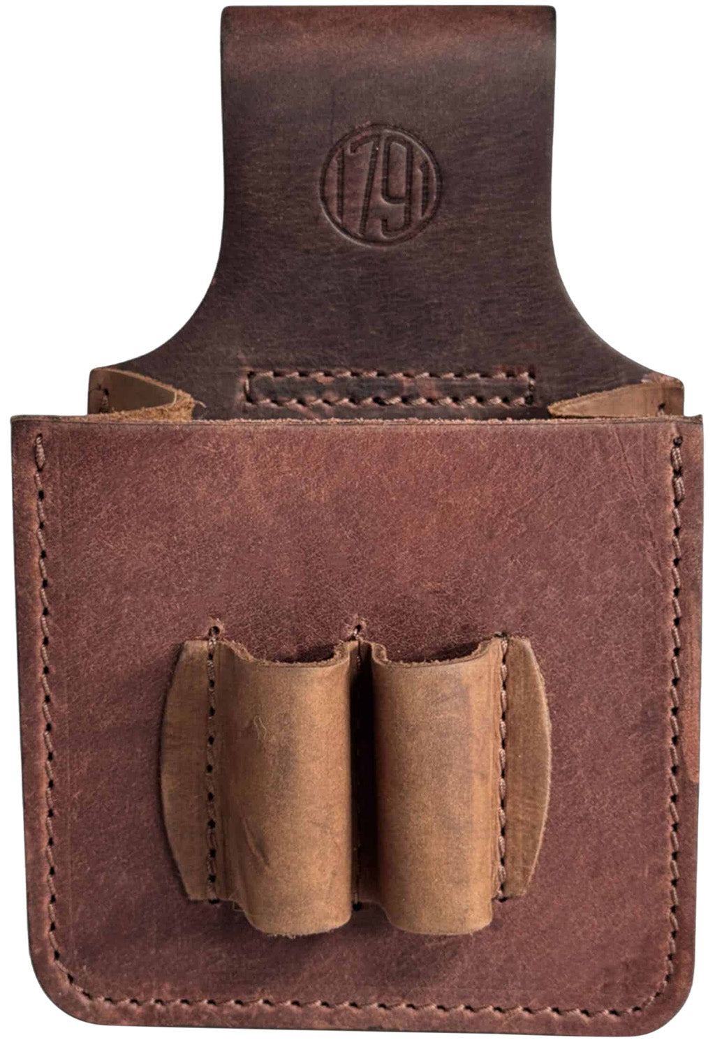 1791 HUNT Shotshell Pouch 12 Gauge Brown Leather