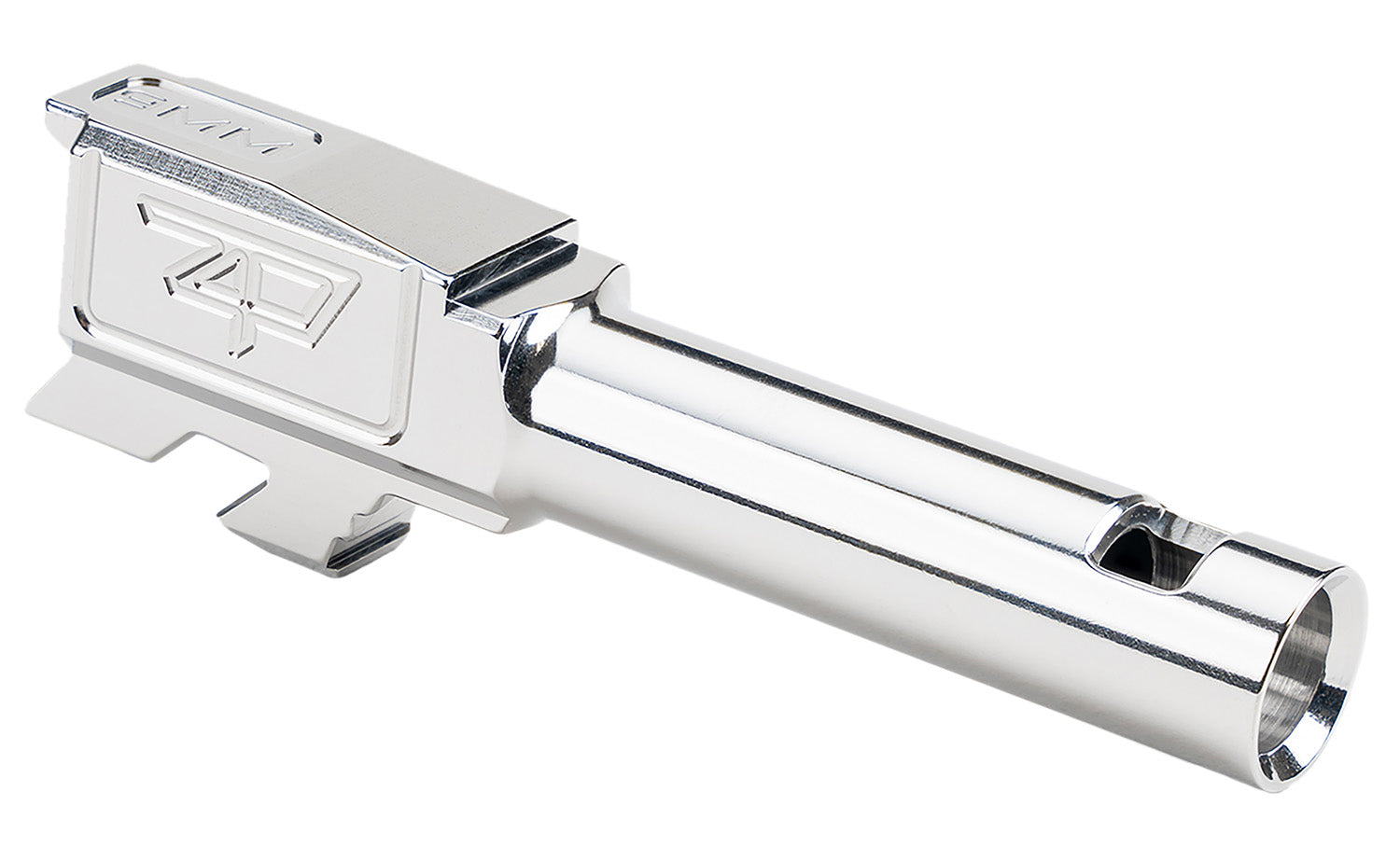 Zaffiri Precision ZP.43BCPSS Glock 43/43x Blowhole Compensated Barrel/Slide Silver 416R Stainless Steel
