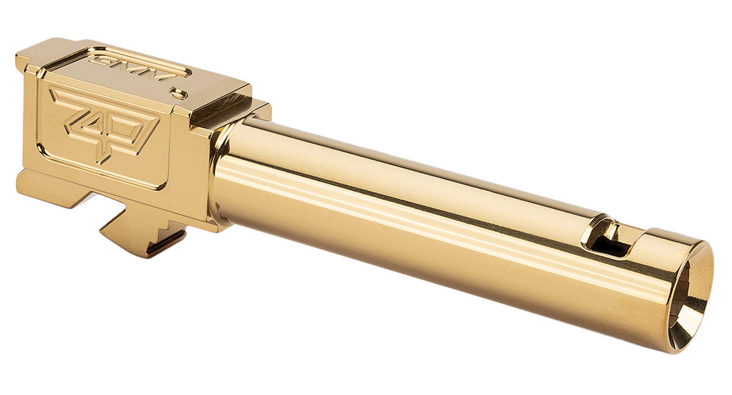 Zaffiri Precision ZP.19BCPG Glock 19 Gen1-4 Blowhole Compensated Barrel/Slide 3.89" Gold 416R Stainless