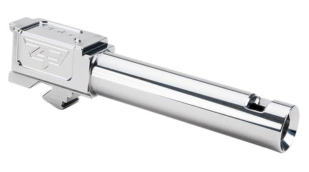 Zaffiri Precision ZP.19G5BCPSS Glock 19 Gen 5 Slide with Blowhole Compensator 3.89" Silver 416R Stainless Steel