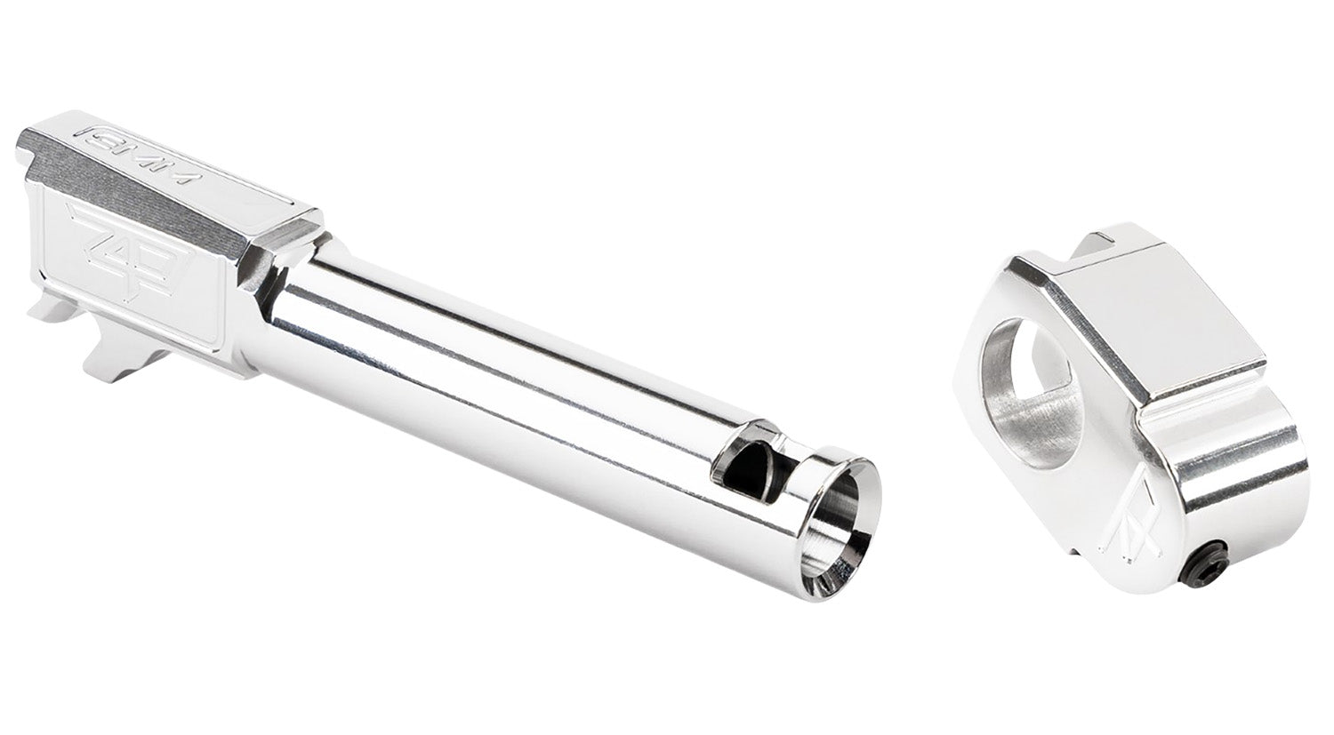 Zaffiri Precision ZP.365BTCSS Threadless Compensator and Barrel 9mm for Sig P365 Silver 17-4 Stainless Steel
