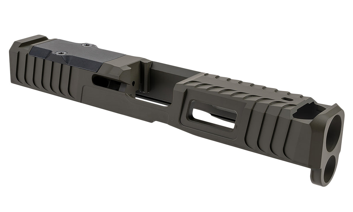 Zaffiri Precision ZPS.IBS Custom Compensated Slide for Glock 19 Gen 5 OD Green 17-4 Stainless Steel