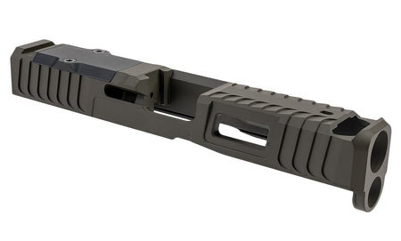 Zaffiri Precision ZPS.IBS Custom Compensated Slide for Glock 19 Gen 5 OD Green 17-4 Stainless Steel