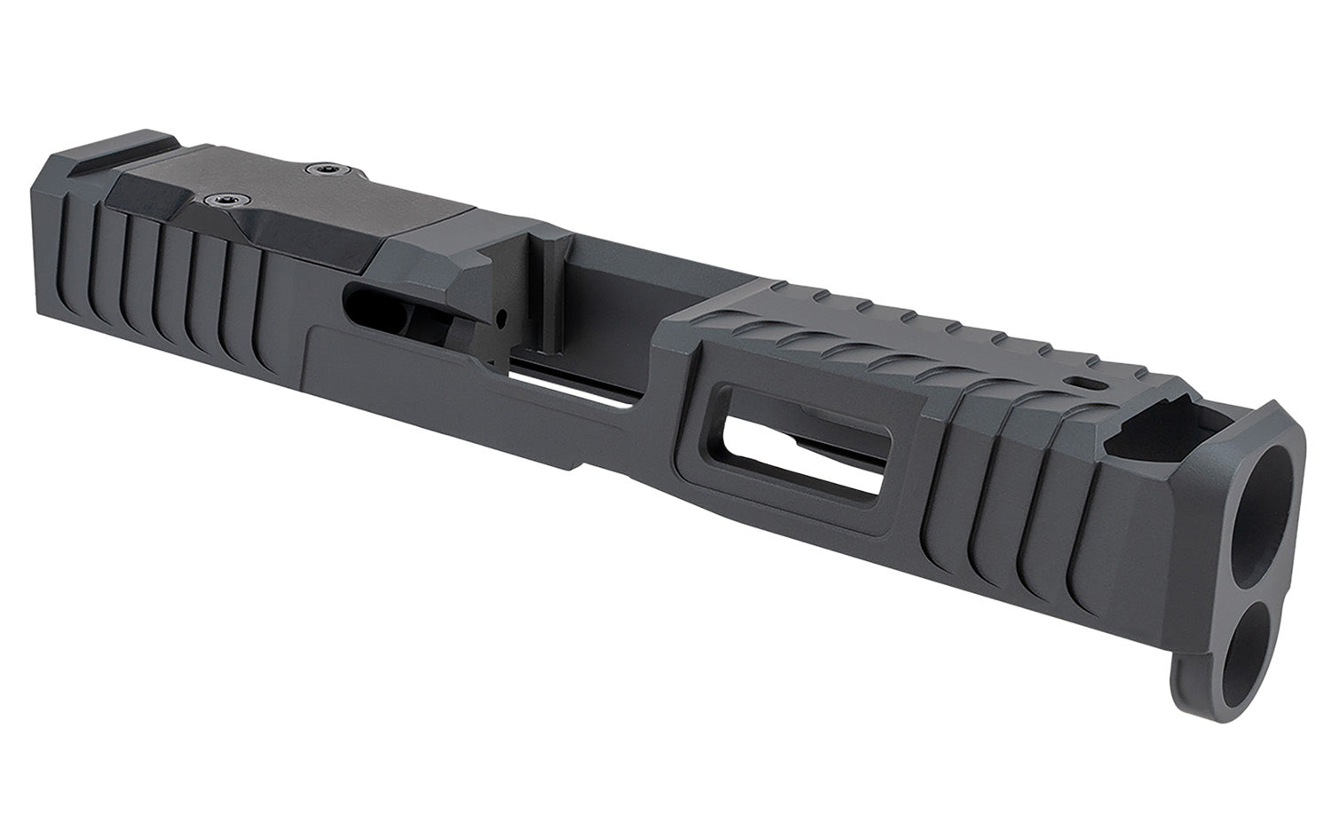 Zaffiri Precision ZPS.IBS Custom Compensated Slide for Glock 19 Gen 5 Sniper Gray 17-4 Stainless Steel