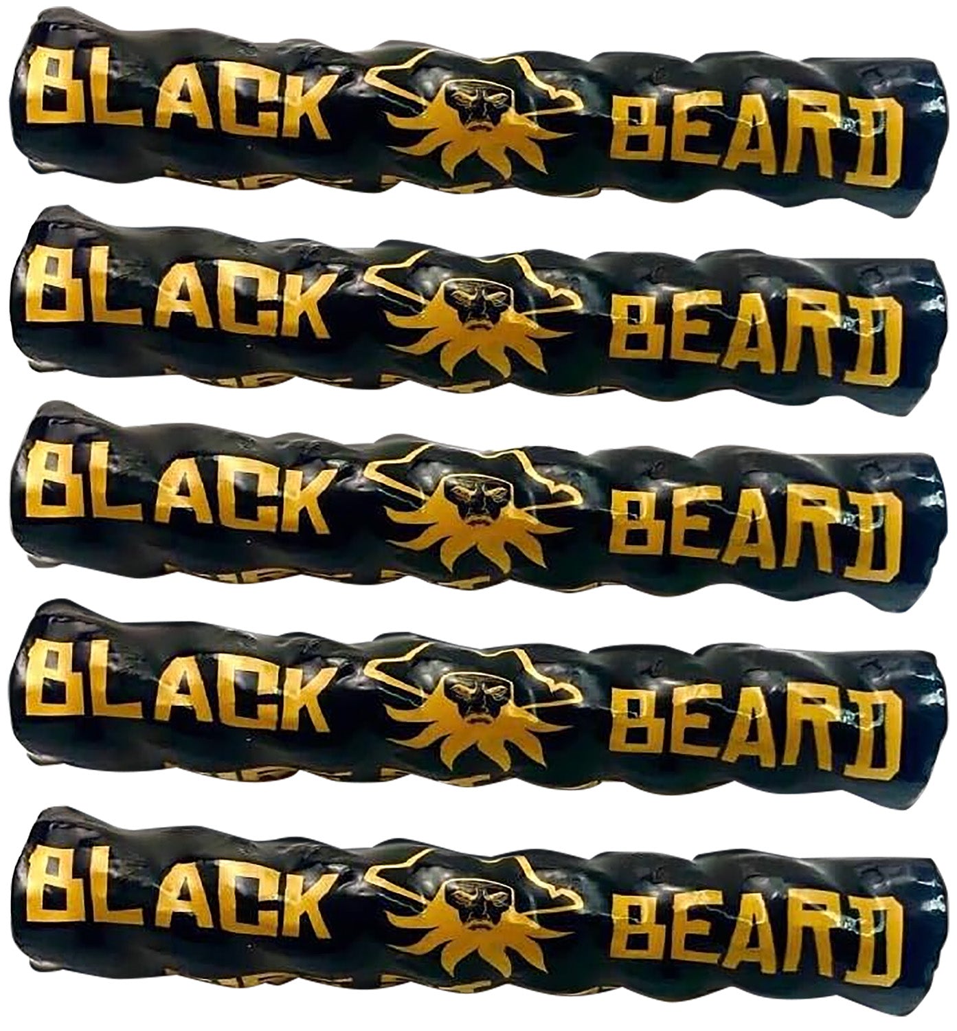 Black Beard Fire Starters 5PACK Fire Rope Black Wax-Infused Cotton 5 Pack