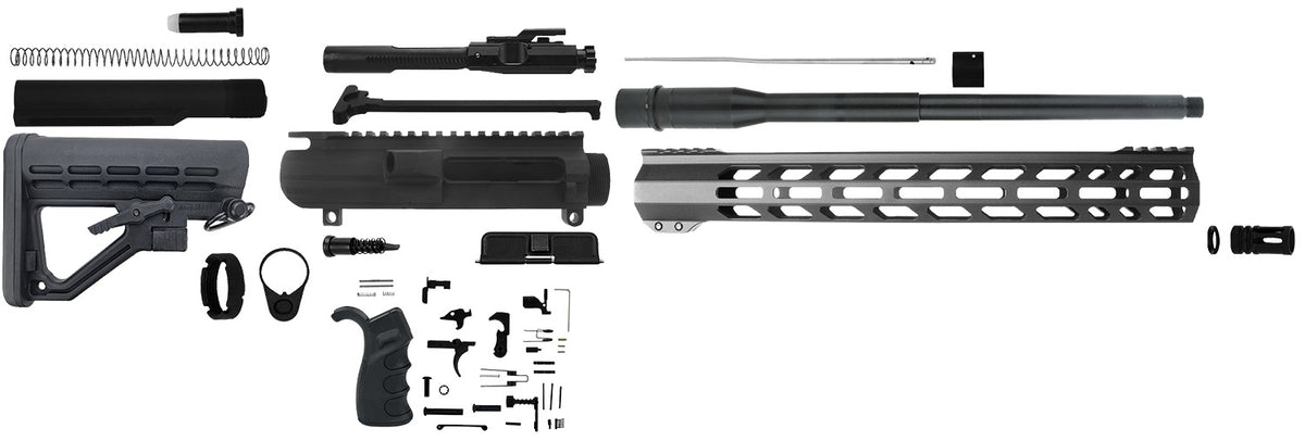 TacFire SSRK308LPK16N AR Rifle Build Kit .308 Win 16" Black