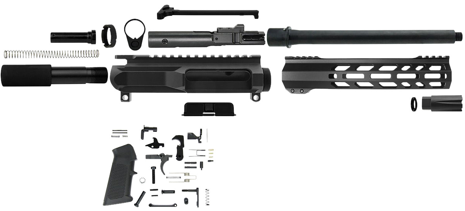 TacFire PK45ACPLPK10 AR Pistol Build Kit .45 ACP 10" Barrel Black Steel
