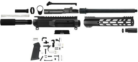 TacFire PK45ACPLPK10 AR Pistol Build Kit .45 ACP 10" Barrel Black Steel